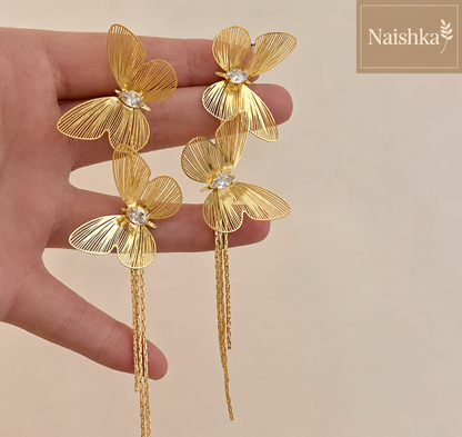 Korean Butterfly Earrings For Girls & Women