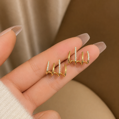 Korean Hoop Earrings For Girls & Women