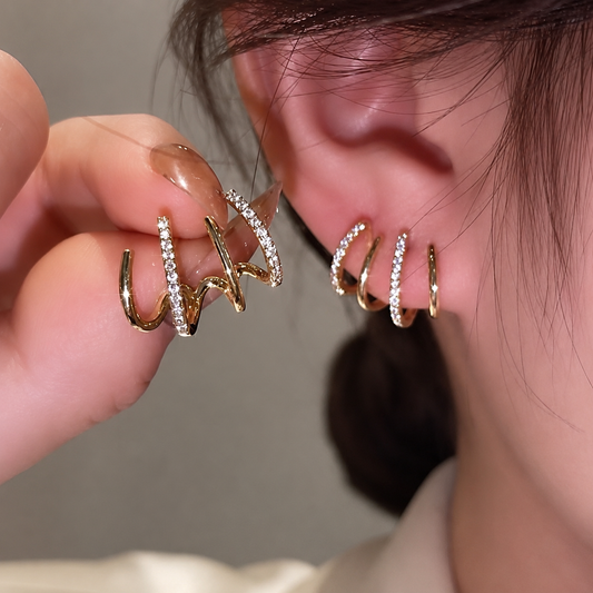 Korean Hoop Earrings For Girls & Women