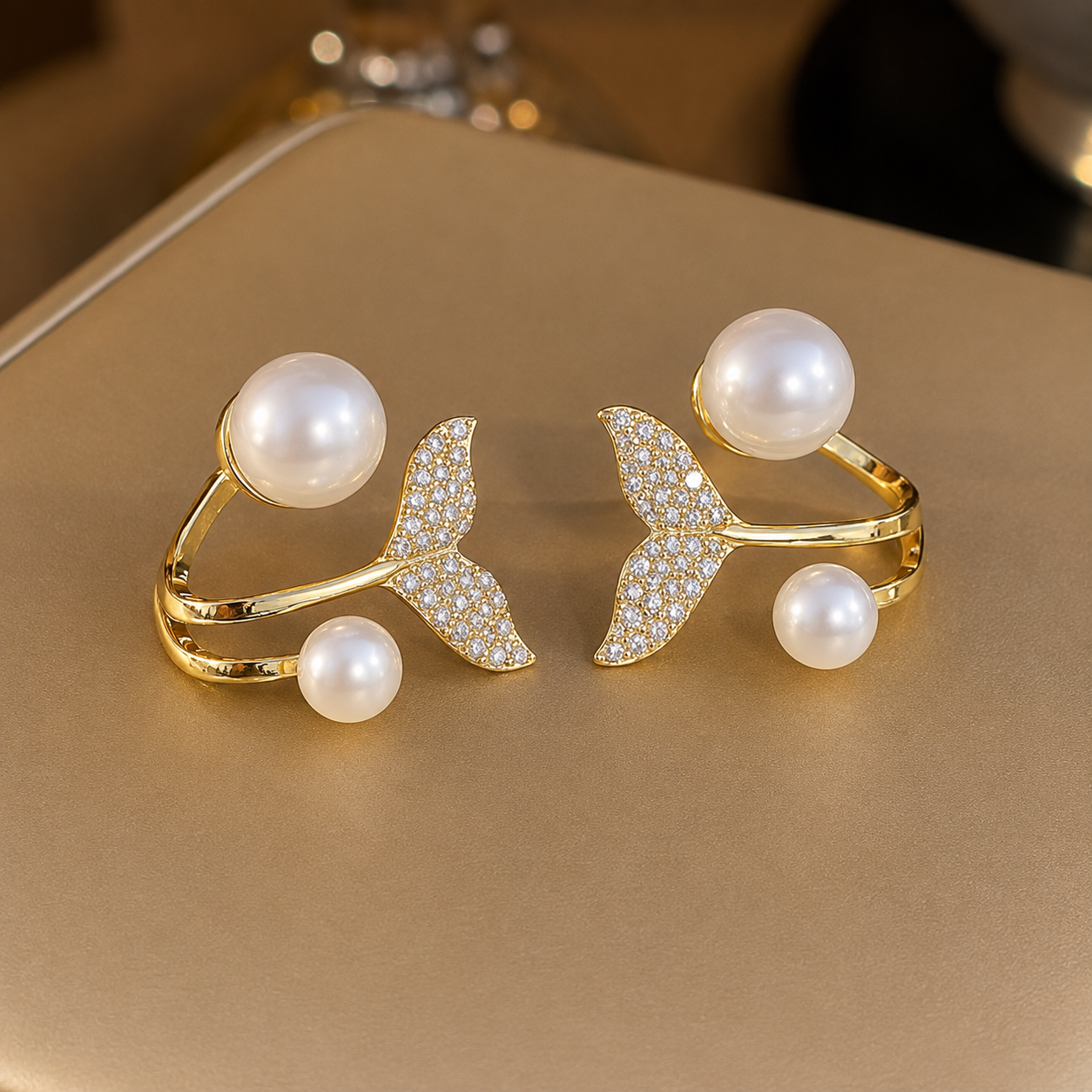 Korean Pearl Stud Earrings For Girls & Women